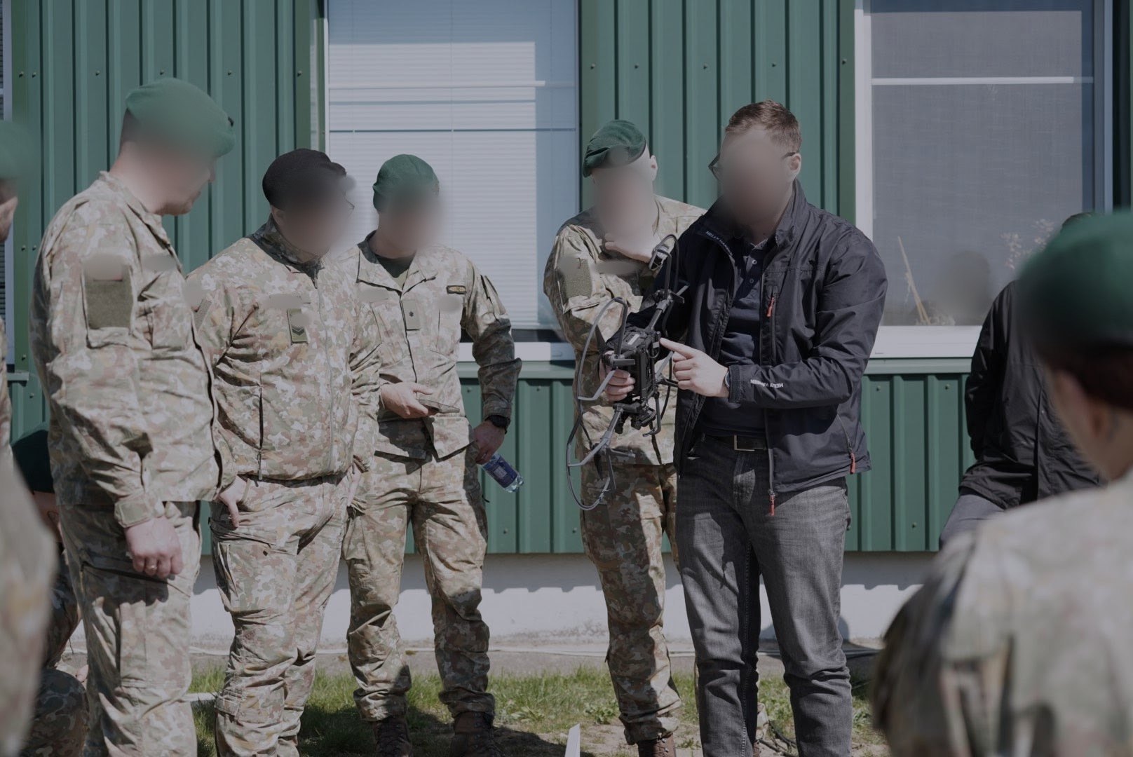 DBOX system presented to Lithuanian Armed Forces personnel during a military exercise