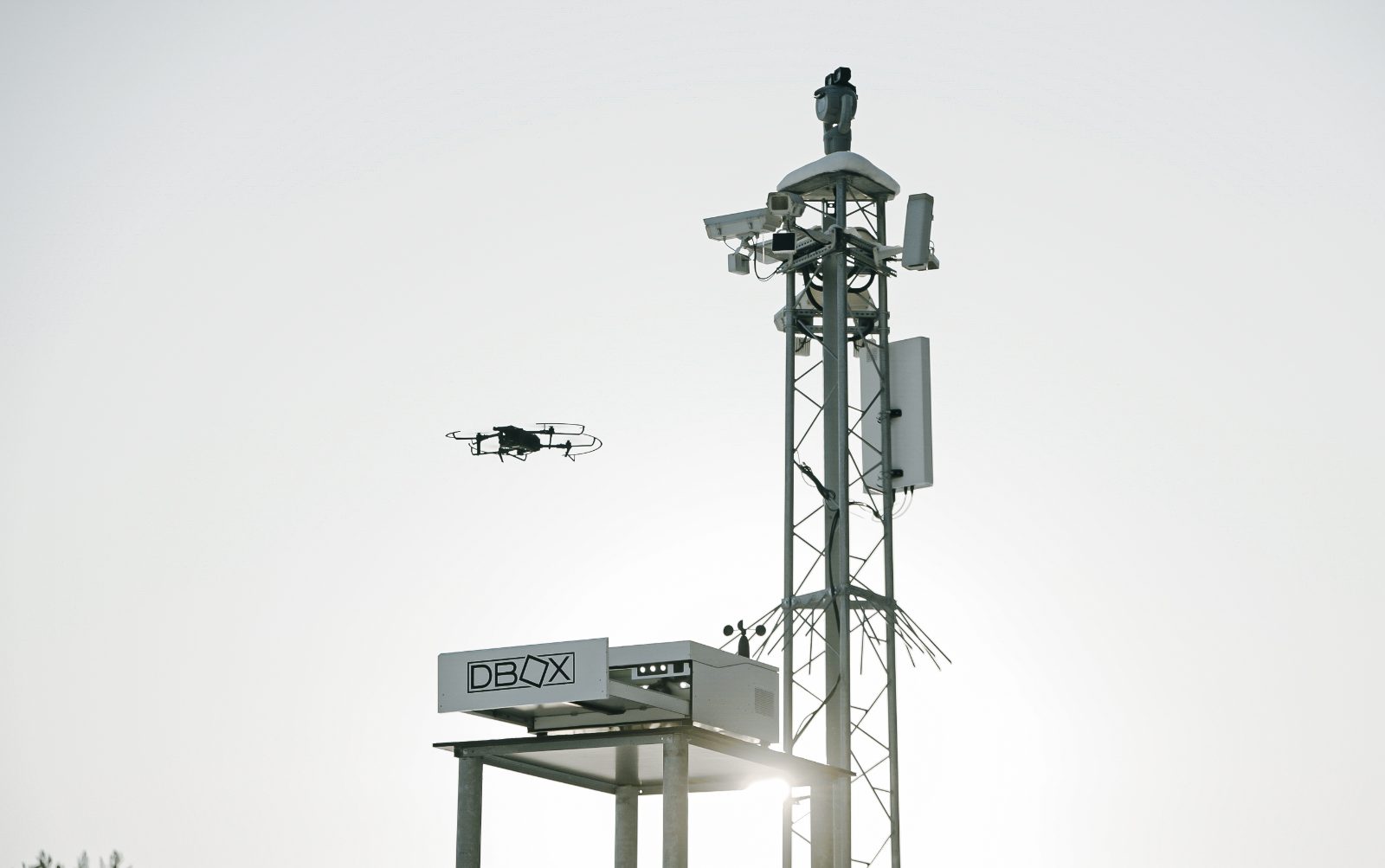 Parrot drone launching on a border mission